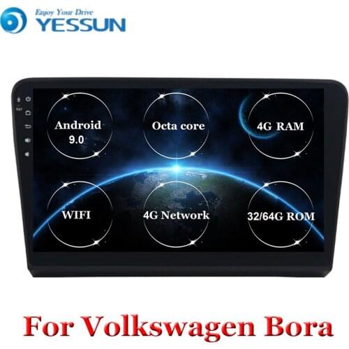 For Volkswagen Bora 2012 2013 2014 2015 Car Radio Multimedia Video Player Navigation GPS Android 9.0 No 2din 2 din dvd