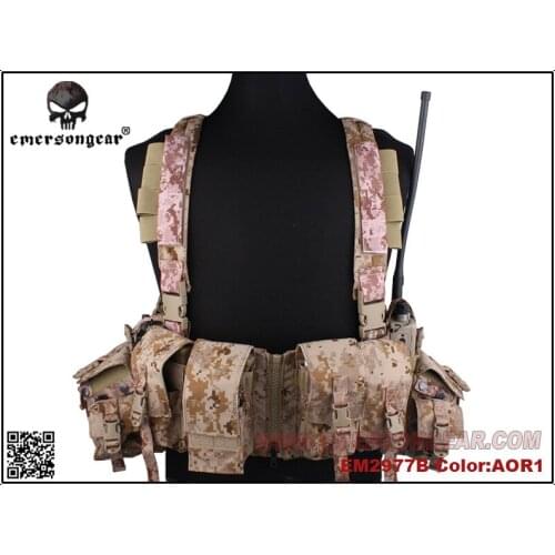 Emersongear LBT 1961A-R Chest Rig Airsoft Combat Molle Chest Rig AOR1 EM2977B