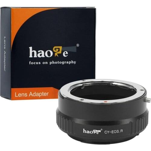 Haoge Manual Lens Mount Adapter for Contax Yashica C/Y CY Lens to Canon RF Mount Camera Such as Canon EOS R