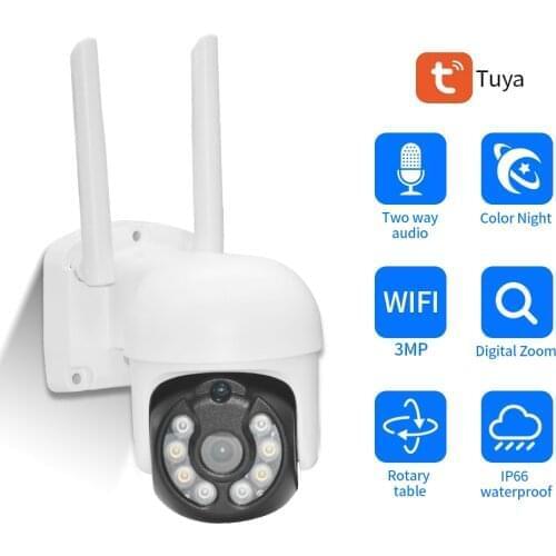 Sdeter 1080P Tuya WIFI IP Camera Smart Auto Tracking Work With Alexa Wireless PTZ Outdoor Video Surveillance CCTV Security Cam