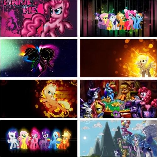 My Little Pony Friendship Is Magic Rainbow Unicorn Canvas Painting Mural Art Picture Home Decoration Child Girl Room Gift