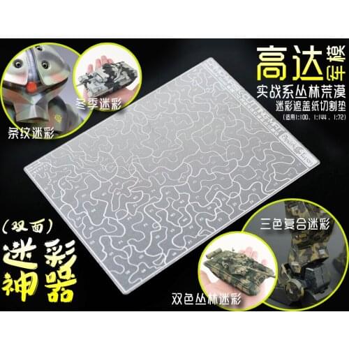 KNL HOBBY Alexen Model AJ0088 steel 1/72 1/100 Forest Desert camouflage cut pad version