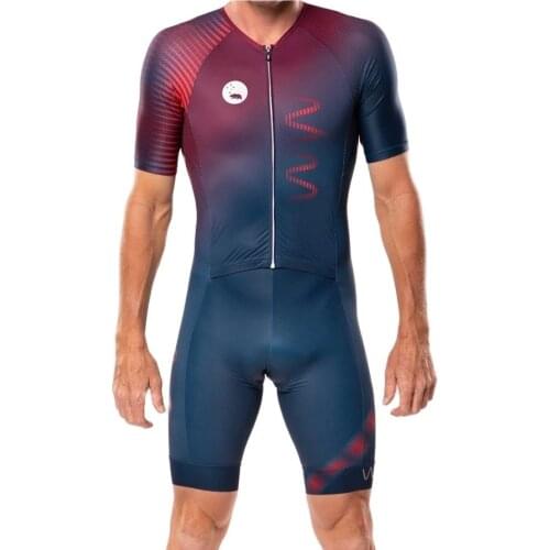 WYN-republic summer mens short sleeve jumpsuit triathlon race suit trisuit pro team lycra fabric fast-dry sportswear skinsuit