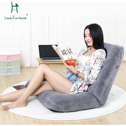 Louis Fashion Bean Bag Sofas Lazy Tatami Folding Single Bedroom Bed
