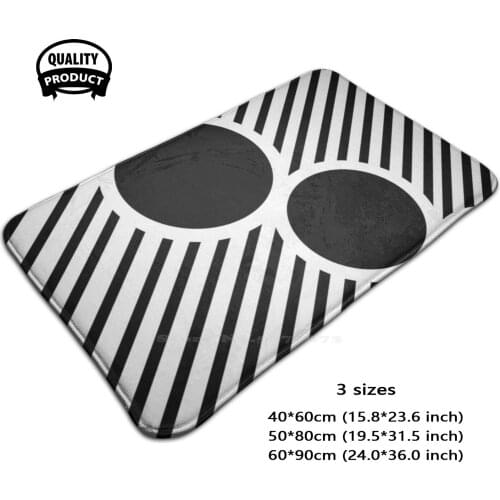 Circled Lines 3D Soft Non-Slip Mat Rug Carpet Foot Pad Quotes Inspirational Love Couple Gang Leader Gang Rules Trending Trend