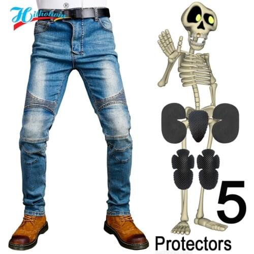 Motorcycle Blue jeans for men Riding pants Motorcycle Black Trousers shatter-resistant Motorbike protection motorcycle pants men