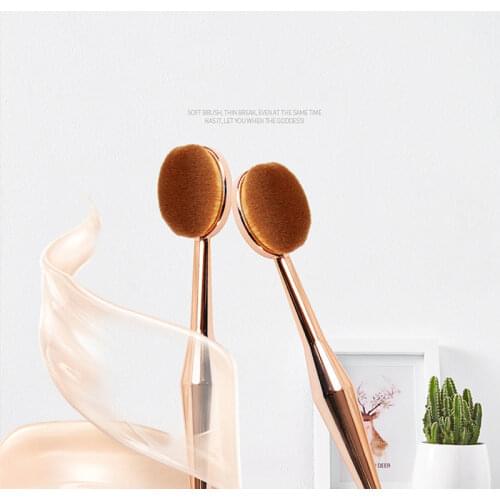 Makeup Brush 2 PCS Toothbrush The New Mermaid Makeup Brush Foundation Oval Brushes One Set High End Foundation Brush