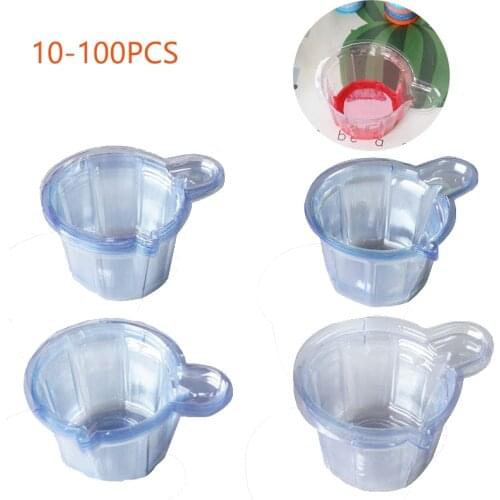 20-100Pcs 40ML Plastic Disposable Cups Epoxy Resin Mixing Cups Silicone Resin Mold Kit For DIY Epoxy Resin Jewelry Making