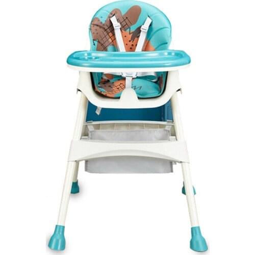2021 New Adjustable Baby High Chair Authentic Portable Chair for Feeding Baby High Chair Multifunctional Baby Dining Chair