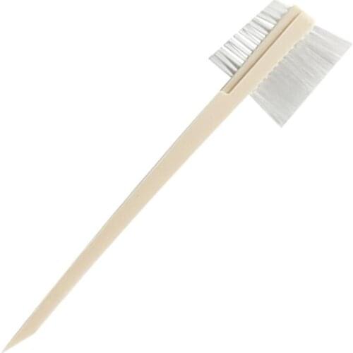 Auto Car Engine Brush Double-sided Long Handle Wheel Steel Ring Tire Brush Window Brush Gap Cleaning Tools Accessories