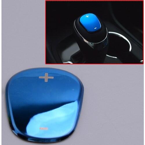 Stainless Steel Blue Interior Gear Lever Stick Shift Knob Head Cover Trim Cap Car Fit For Chevrolet Equinox 2018 2019 2020