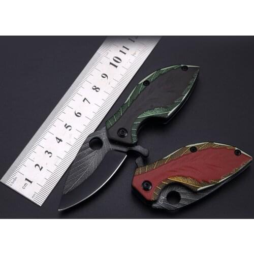 440 Stainless Steel Folding Leaf Knife Multi-function Knife Outdoor Camping Cutting Tool 3D Printing Technology Dropshipping