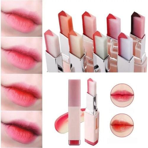 8 Colors Gradient Lipstick, Korean Lipstick, V-Cut Two Tone Tint, Silky Moisturizer, Nourishing Lip Balm, Lip Cosmetic