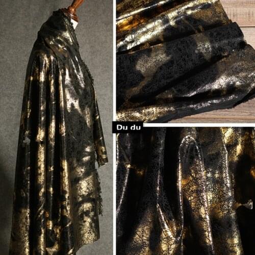 50*145cm Hot stamping Texture Clothing Fabric Restoring ancient ways Shirting Creative Design Fabric DIY