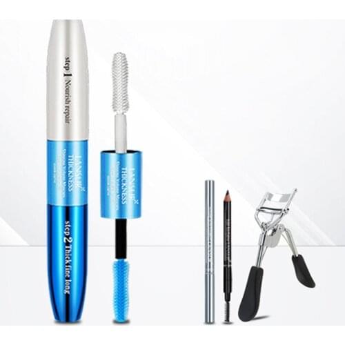 LANSUR mascara, long curly waterproof lady, double head nourishment