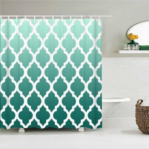 Scandinavian style art geometric printing shower curtain bathroom decoration home decoration