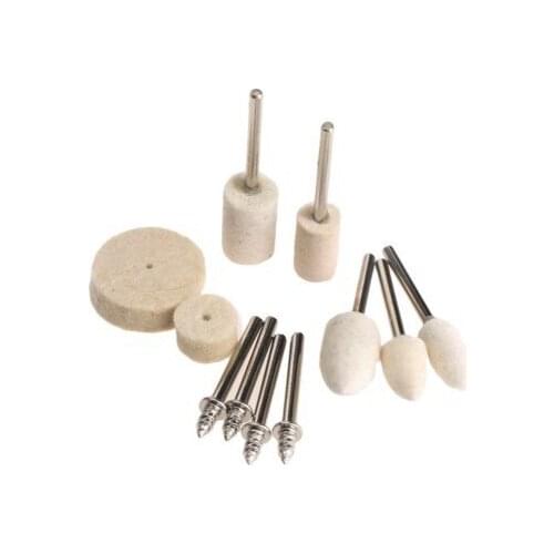 129PC Accessories Wool Polishing Wheel Polishing Tool Wool Felt Polishing Metal Surface Polishing Wheel Rotary Work