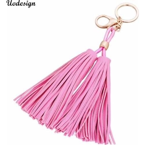 2016 Women Tassel Key Chain with Tassels and Pompom For Car Keychain Bag Key Ring Jewelry