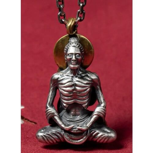 999 Sterling Silver Buddha handmade Pendant charm jewelry men women jewelry gift A5823