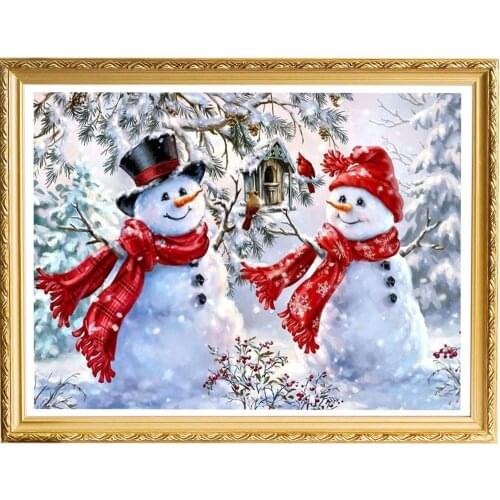 ARMYQZ Diamond Painting Full Square/Round Drill 5D DIY "Christmas snowman" Daimond Embroidery Rhinestone Cross Stitch Set Decor