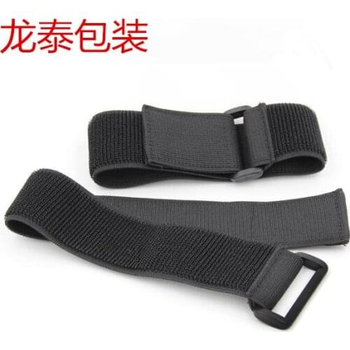Freeshipping 2pcs/lot 5cm x 150cm Elastic cable tie nylon strap with plastic buckle Hook and Loop magic Tape