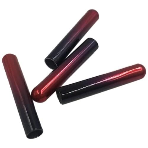 Coolstring 4pcs/1Set New 3.8x22mm Gradient Seamless Electric Plating Painted Metal Tips Replacement Bullet Head Shoelace Aglets