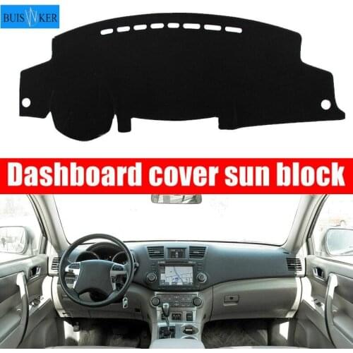 For Toyota Highlander 2008 2009-2013 Car Dashboard Cover Dashmat Dash Mat Pad Sun Shade Dash Board Instrument Carpet Accessories