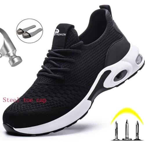 Dropshipping Indestructible Ryder Shoes Men And Women Steel Toe Air Safety Boots Puncture-Proof Work Sneakers Breathable Shoes
