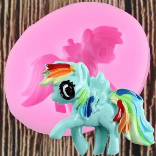 Unicorn Silicone Mold Fondant Mould Party Cake Decorating Tools Chocolate Gumpaste Molds Kitchen Baking Gadgets