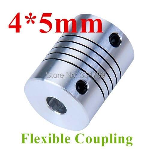 Flexible coupling 4x5mm shaft coupling OD19mm*25mm flexible shaft 4mm 5mm for cnc parts stepper motor