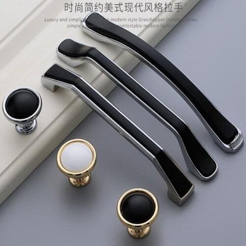 American design Chrome Furniture Handle Brushed Nickle Handle Kitchen Cabinets Pulls Gold cupboard handle