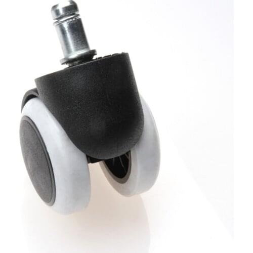 40KG Mute Wheel 2 Inch Durable Swivel Office Chair Casters 2pcs/lot Home Chair Protect Rubber Wooden Floor for Home Hardware