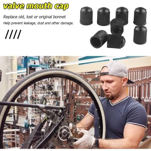 10pcs Car Bicycle Bike Tire Valve Caps Plastic Auto Truck Bike MTB Dust Dustproof Caps Wheel Stem Air Valve Caps with Seal Rings