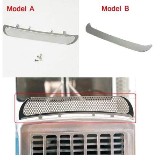 RC Car Metal Front Windshield Net A/B For 1/14 TAMIYA King Hauler Tractor Truck RC Model Car Stainless Steel Front Windshield