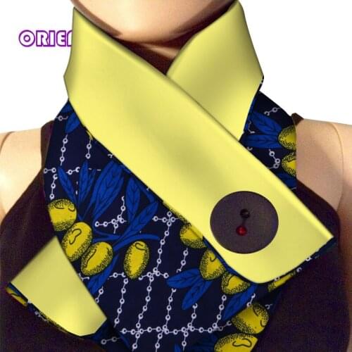 Fashion Accessories African Scarf For Women Elegant O Ring Neck Collar Scarf Lady Warm Cotton Africa Print Button Scarves WYB366