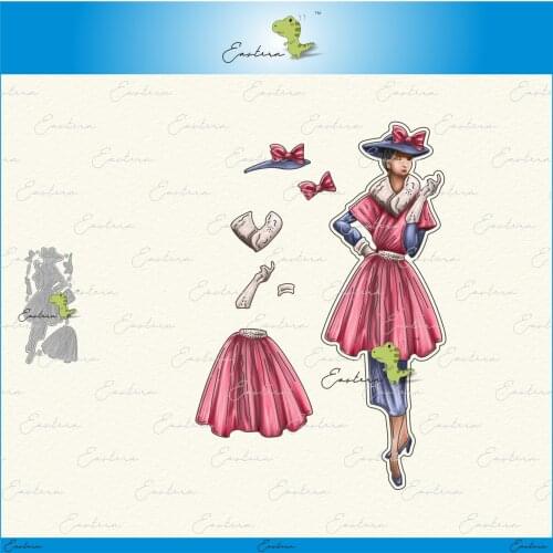 Fashion girl Cutting Dies new 2020 Metal mould dies Scrapbooking Paper Making Craft die Matching color paper dies die cuts