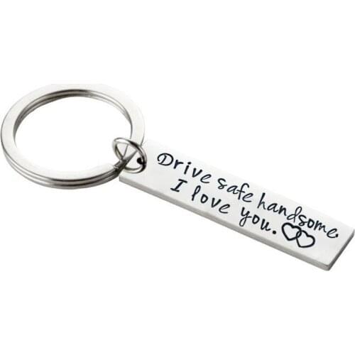 Fashion DIY Metal Key Chain Keyring Letter Heart Bag Pendant Couples Keychain Keyfob Promotion Gift Accessories Porte Clef