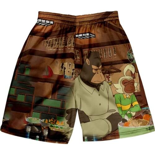 Odd Taxi 3D Print Summer Holiday Women/Men Elastic Waist Japan Streetwear Shorts Kawaii Beach Shorts