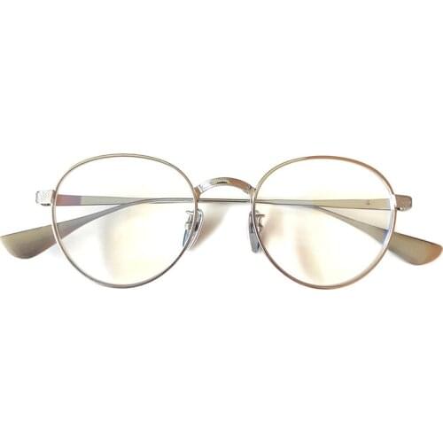 Brand Titanium Eyeglasses Frame Women Round Myopia Prescription Eyeware Frame 2021 New Optical Glass Frame