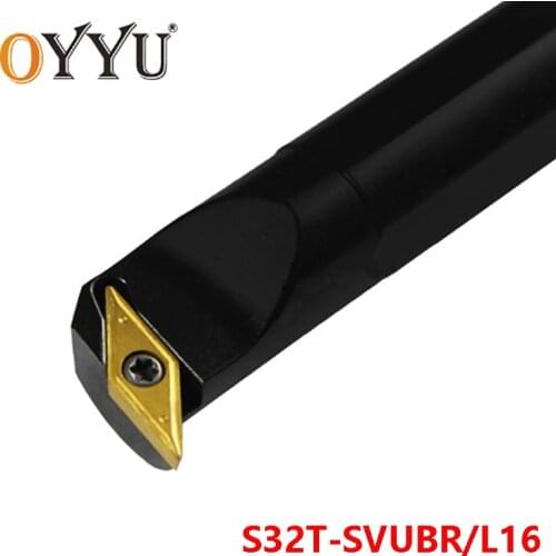 OYYU S32T-SVUBR16 Boring Bar Turning Tool Shank S32T-SVUBL16 use Carbide Inserts VBMT16 Internal Lathe Tools Cutting Holder