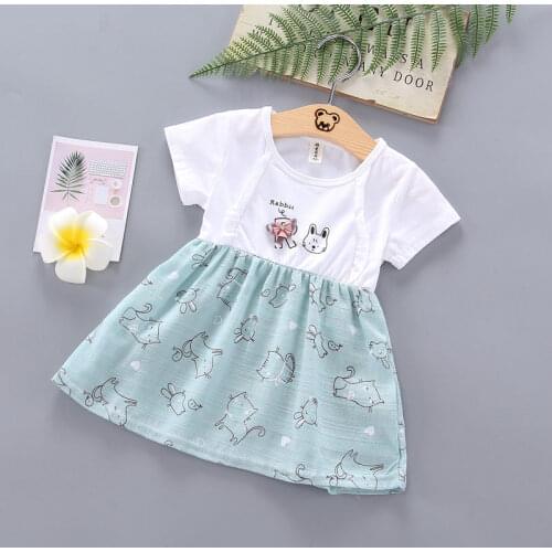 Summer Baby Girl Clothing Cotton Casual Toddler Newborn Baby Girls Dress Plaid Party Birthday Dress For Girls 1 2 3 4 YEARS