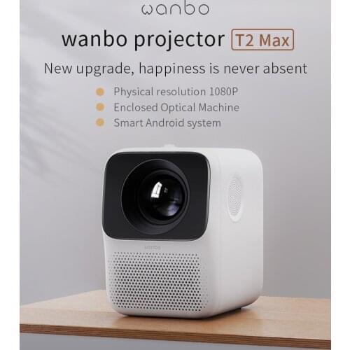 Wanbo T2 Max Wifi LED Theater Portable 1080P LCD Mini Projector for Home