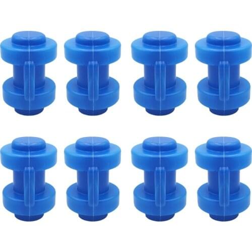 Q84C 8/16 Pcs Universal Trampoline Protective Cover Cap 25mm Trampoline Enclosure Rod Cap for Net Hook Trampoline Supply