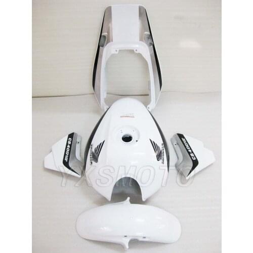 Brand new ABS white silver mechanical injection molding fairing kit for honda CB400 VTEC 3 bodywork fairing cb 400 vtec3
