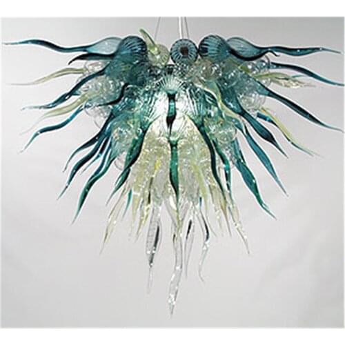 Leave Shape GLass Modern Bedroom Cheap Chihuly Style Chandelier Lights