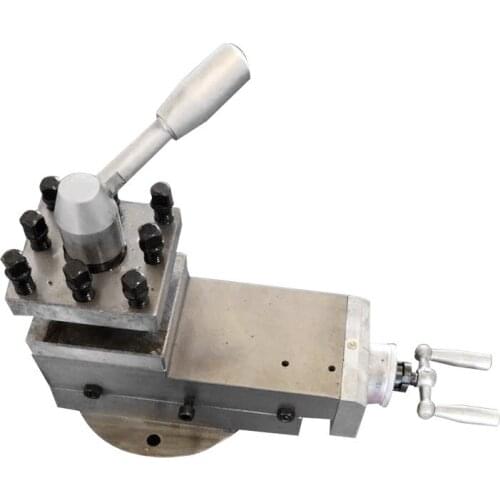 CQ6132 Tool Post Mini Lathe Accessories Metal Lathe Tool Post Tool Assembly Quick Change Lathe Tool Post Tool 90mm Stroke