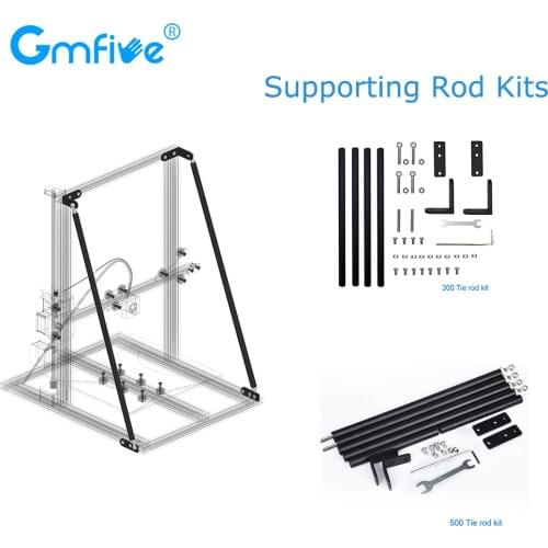 GmFive Upgrade 3D Printer Parts Supporting Rod Kit Set 300MM 500MM Pull Rod for Creality 3D CR-10 CR-10S CR-10 S5 Printer Z Axis
