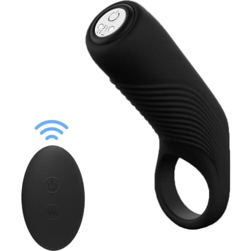 Female Remote Control Wearable Clitoris Vibrator Delay Ejaculation Locking Ring Strong Stimulation Clitoris Couple Sex Toys