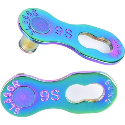 2 Pairs SUMC Chain Magic Buckle 6/7/8/9/10/11/12 Speed Golden Silver Bicycle Chain Quick Release Buckle Chain Buckle Box