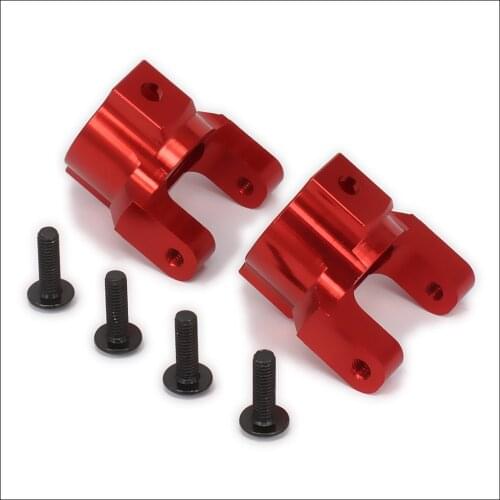 2pcs Aluminum Steering Arm Caster Mounts(l/r)(180003/18006) For Rc 1:10 Hsp 94180 Rock Crawler Upgraded Hop-Up Parts